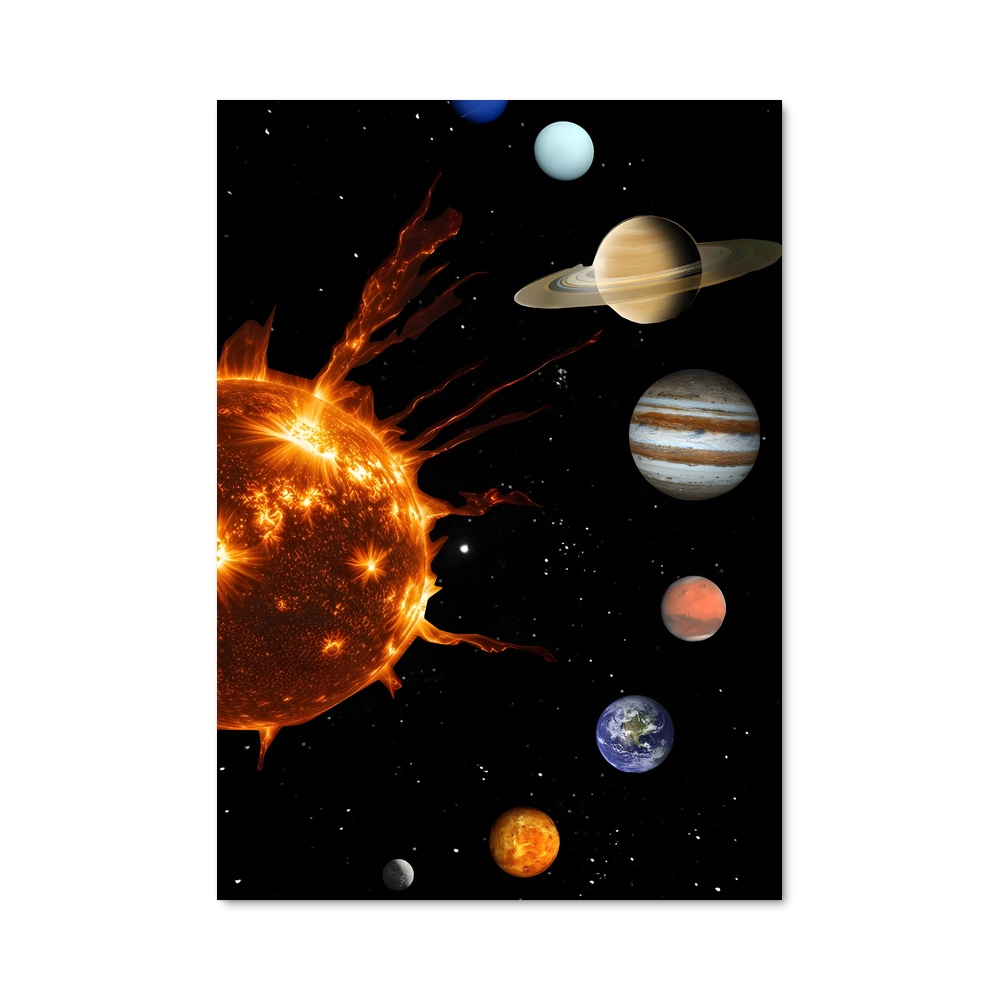 Poster du Système solaire captivant